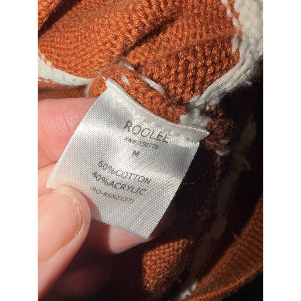 Orange Fall Orange Sweater Roolee Medium - Picture 6 of 8